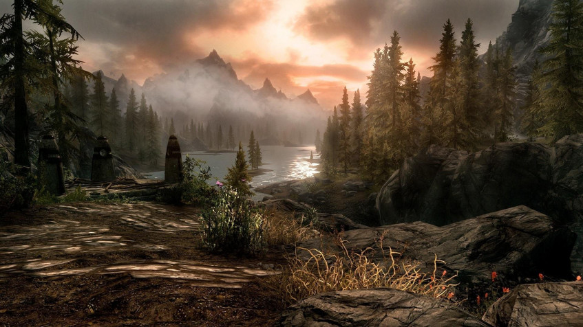 Skyrim Full HD 1080p Wallpaper 1920x1080px