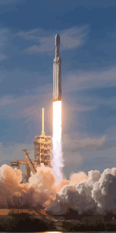 Rocket Wallpaper for Mobile 800x1600px