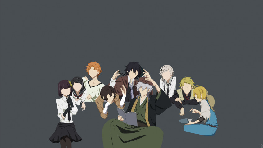 Bungou Stray Dogs Full HD 1080p Wallpaper 1920x1080px