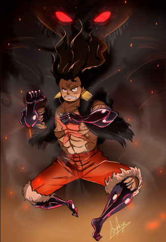 Luffy Gear 4 Snakeman Android Wallpaper Image 2757x4020px