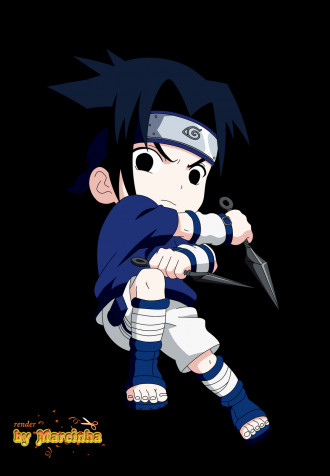 Sasuke Chibi Phone Background 1024x1475px