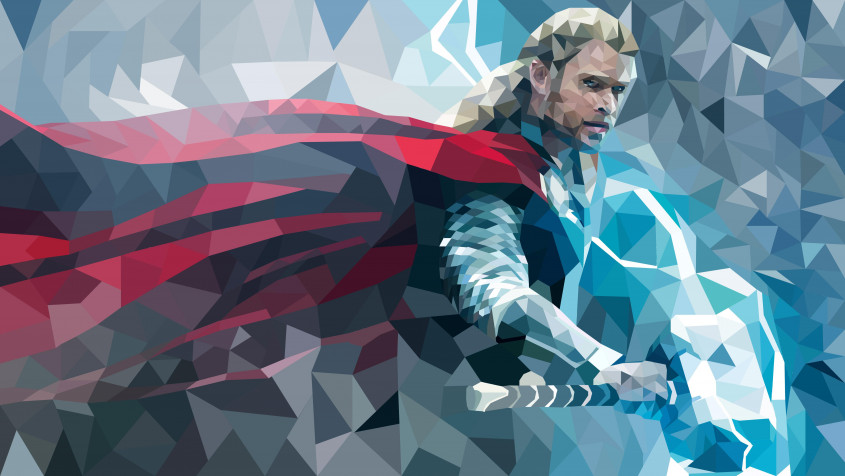 Thor Desktop HD Wallpaper 5400x3042px