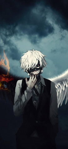 Aesthetic Tokyo Ghoul Phone Background 886x1920px