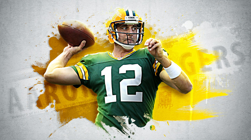 Aaron Rodgers Laptop Wallpaper 1500x842px