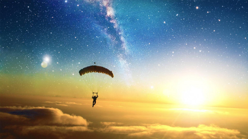 Paragliding Full HD 1080p Wallpaper 1920x1080px