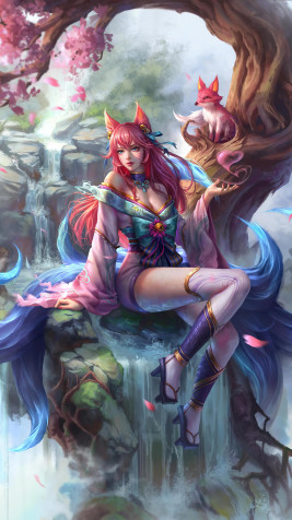 Ahri 4k Phone Wallpaper 2160x3840px