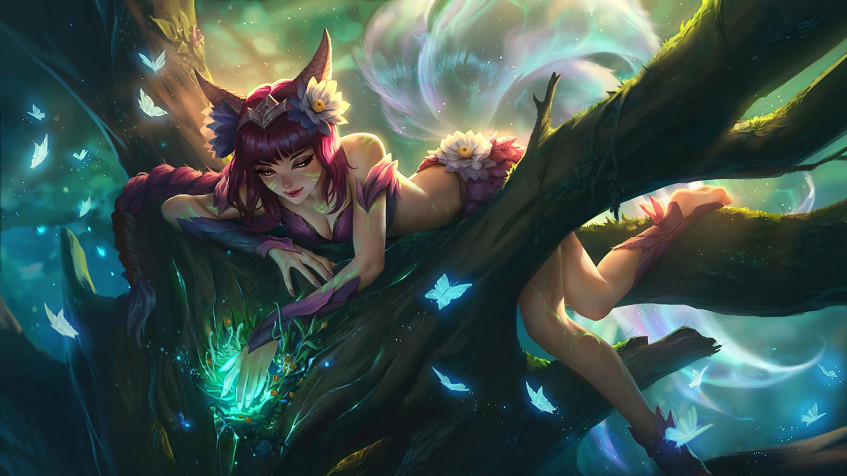 Ahri League Of Legends Full HD 1080p Wallpaper 1920x1080px