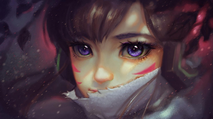 Dva Overwatch Full HD 1080p Wallpaper 1920x1080px