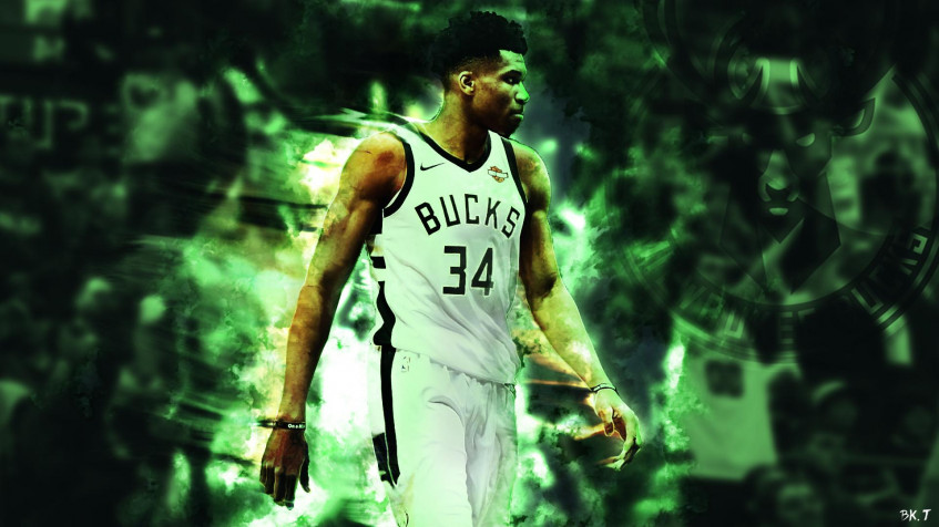 Giannis Antetokounmpo Full HD 1080p Wallpaper 1920x1080px