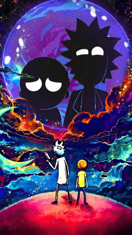 Rick And Morty Hd Phone HD Background 1220x2160px