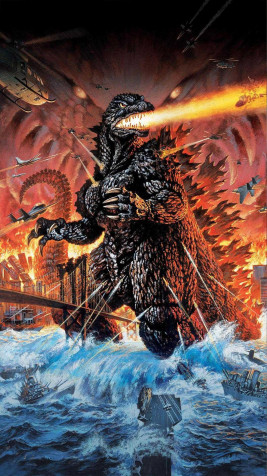 Godzilla Wallpaper for Mobile 1080x1920px