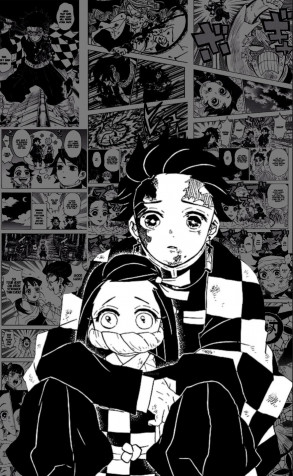 Tanjiro And Nezuko Phone Background 881x1431px