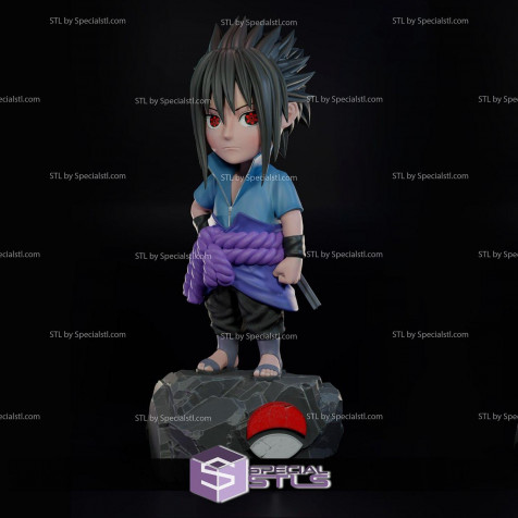 Sasuke Chibi Wallpaper for Mobile 1500x1500px