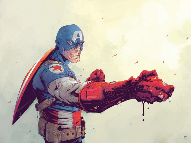 Cool Captain America Wallpaper Image 1920x1440px