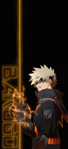 Katsuki Bakugo iPhone Background 720x1560px