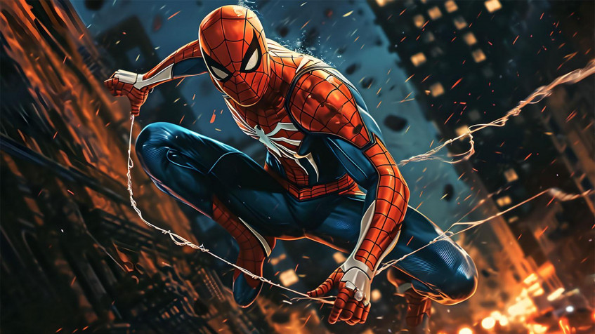 Aesthetic Spider Man HD Background 1536x864px