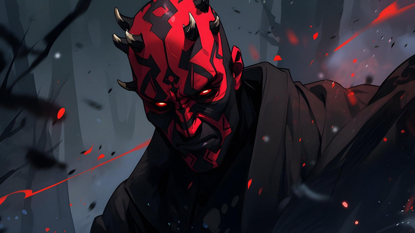 Darth Maul Desktop HD Wallpaper 1536x864px