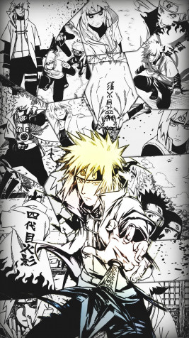 Minato Namikaze Mobile Background 1080x1920px