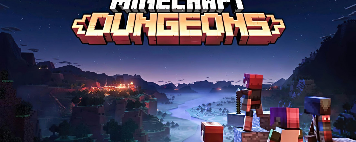 Minecraft Dungeons Desktop HD Background 2560x1024px