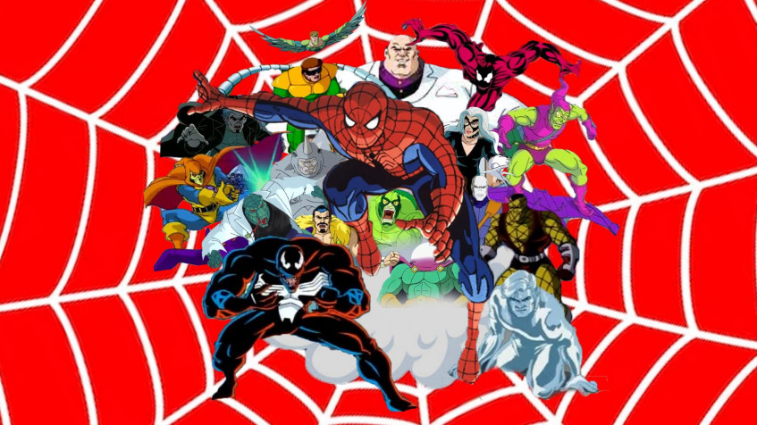 Cartoon Spider Man Full HD 1080p Wallpaper 1920x1080px