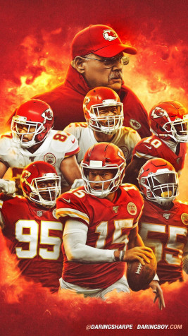 Kansas City Chiefs Mobile Background 1152x2048px