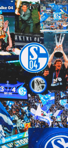 Fc Schalke iPhone 14 Plus Wallpaper 1284x2778px