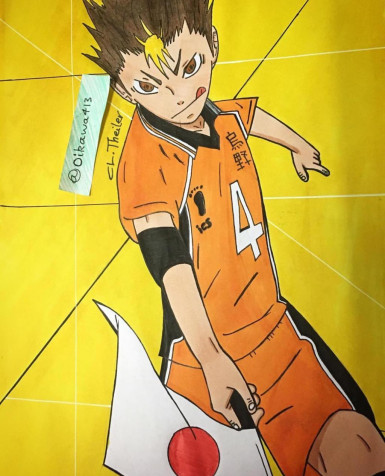 Yu Nishinoya iPhone Wallpaper 1024x1266px