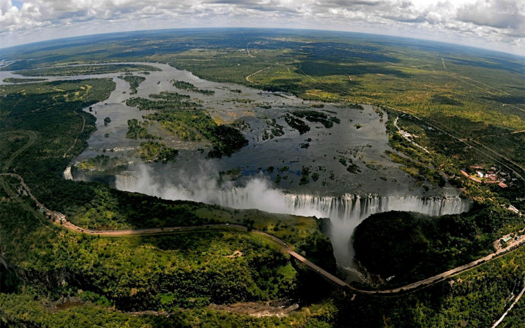 Victoria Falls Widescreen HD Wallpaper 1920x1200px