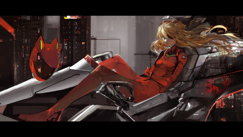 Asuka Langley Background Image 1920x1082px