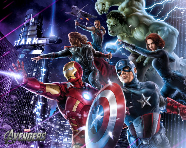 Cute Avengers Background Image 1280x1024px