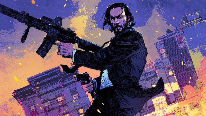 John Wick Full HD 1080p Wallpaper 1920x1080px