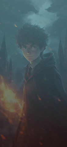 Cartoon Harry Potter Phone Wallpaper 1181x2560px