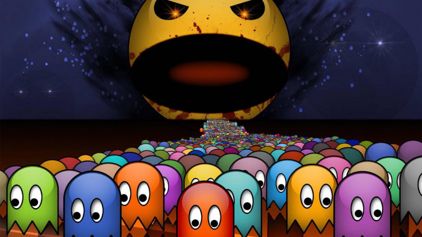 Pacman 2k QHD Wallpaper 2560x1440px