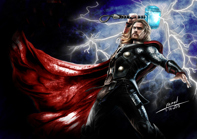 Thor Laptop Wallpaper 3840x2715px