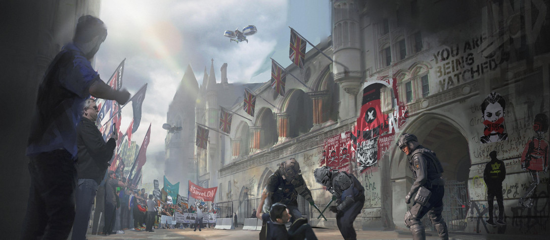 Watch Dogs Legion MacBook Background 3840x1681px