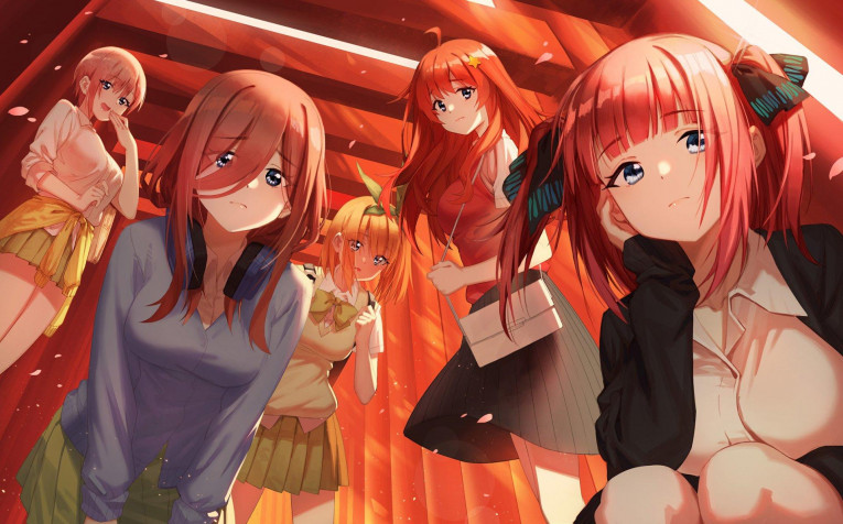 The Quintessential Quintuplets Wallpaper Image 1920x1195px