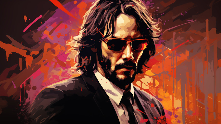 John Wick MacBook Wallpaper 2912x1632px