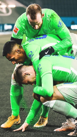 Vfl Wolfsburg iPhone Background 1074x1915px