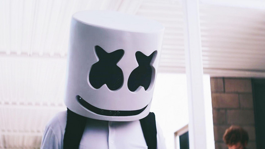 Cartoon Marshmello Full HD 1080p Wallpaper 1920x1080px