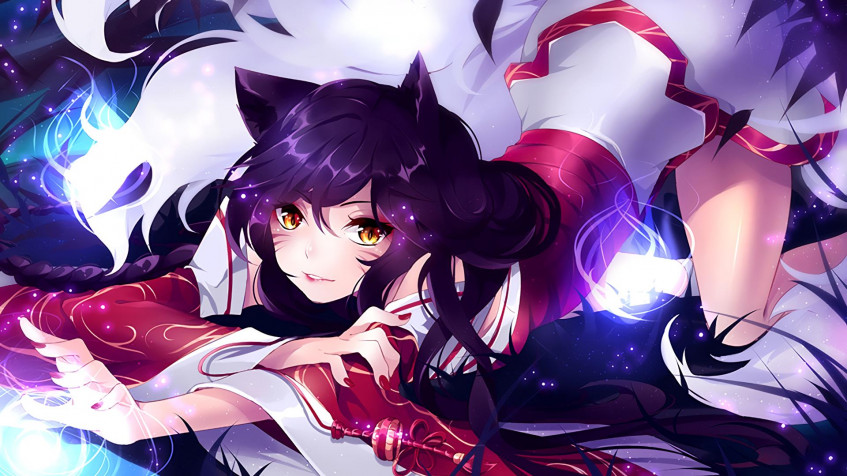 Ahri League Of Legends Full HD 1080p Wallpaper 1920x1080px