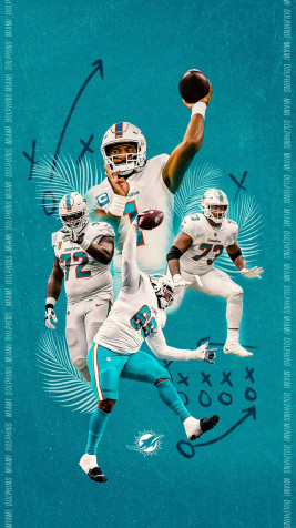 Miami Dolphins Phone Wallpaper 1080x1920px