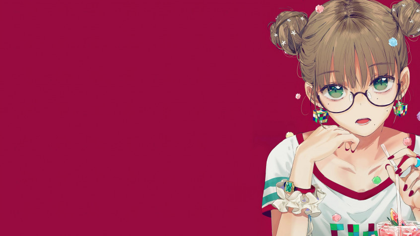 Cute Anime Girl 2k QHD Wallpaper 2560x1440px