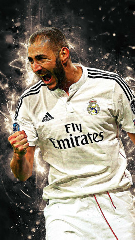 Karim Benzema iPhone Background Image 1440x2560px