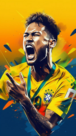 Neymar 2024 Android Wallpaper 816x1456px