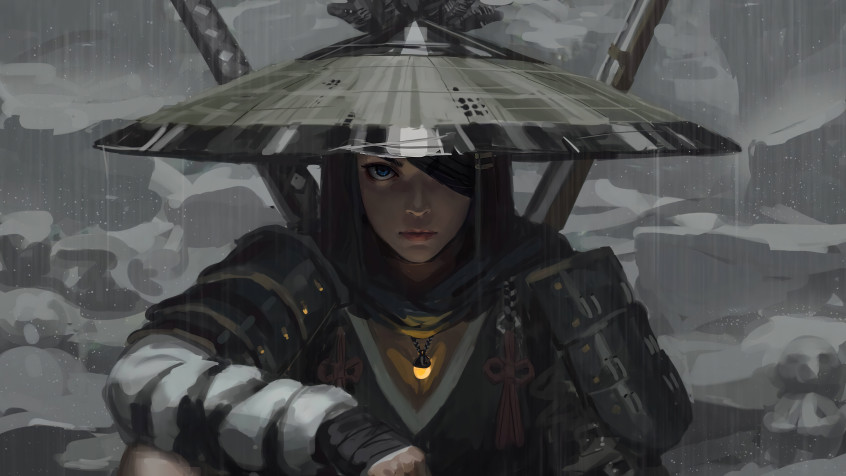 Samurai Girl Wallpaper 3840x2160px