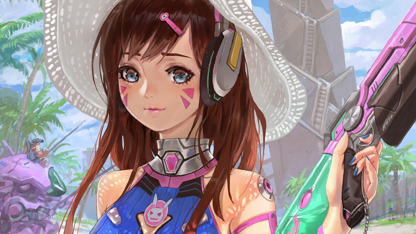 Dva Overwatch 4k UHD Wallpaper 3840x2160px