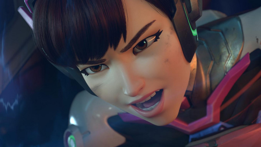 Dva Overwatch Desktop HD Wallpaper 1360x768px