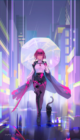 Kafka Honkai Star Rail iPhone Wallpaper Image 1843x3224px