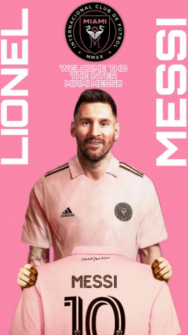 Lionel Messi Inter Miami iPhone Wallpaper Image 1080x1920px