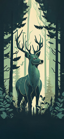 Deer Android Wallpaper Image 1183x2560px